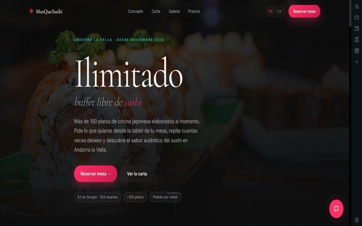 MasQueSushi — Restaurante japonés en Andorra